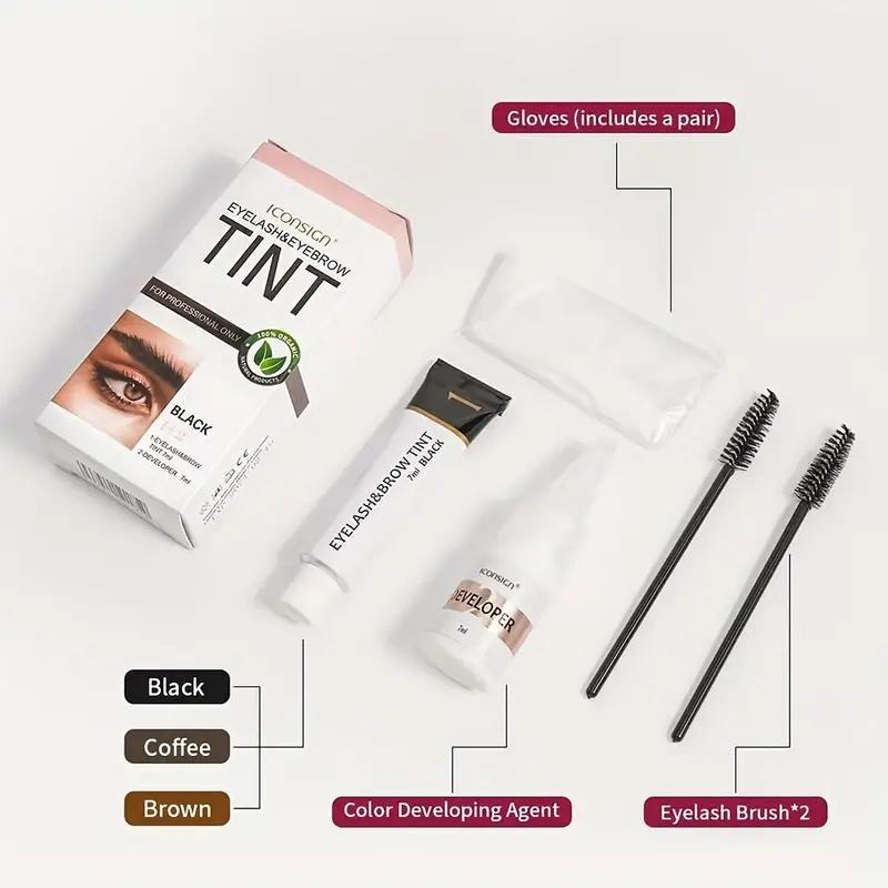 2 In 1 Eyebrow Pomade With Brush, 5pcs/set Waterproof Eyebrow Dye Kit, Long Lasting Eyebrow Coloring Kit, Easy For Use