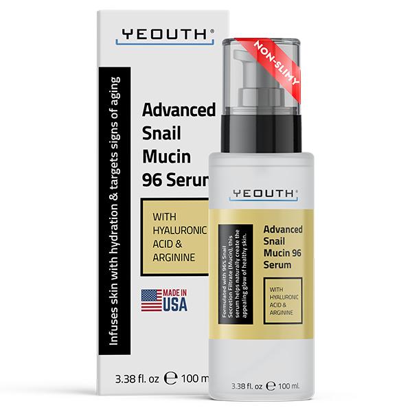 YEOUTH Advanced Snail Mucin 96 Serum for All Skin Types - Moisturizing Skincare Serum