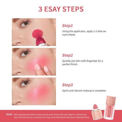 Long Lasting Liquid Blush, 6pcs/set Multiple Uses Natural Matte Finish Blush Stick, Natural Look Blush for Daily Makeup