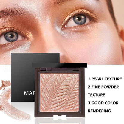 Multi-functional Highlighter Palette, Shimmer Long Lasting Pearly Makeup Palette, High-gloss Sparkling Nose Contouring Highlighter Powder