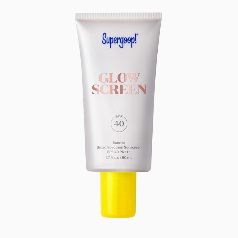 Supergoop! Glowscreen SPF 40 - Glowy Sunscreen Primer with Hyaluronic Acid, Vitamin B5 & Niacinamide - 1.7 oz Facial Hydrating Moisture Skincare Dewy Lavender Skin Repair Comfort