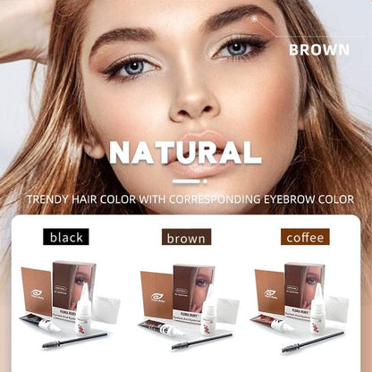 1 Box Natural Eyebrow Dye, Waterproof Quick Dry Eyebrow Coloring Cream, Makeup Tool For Women