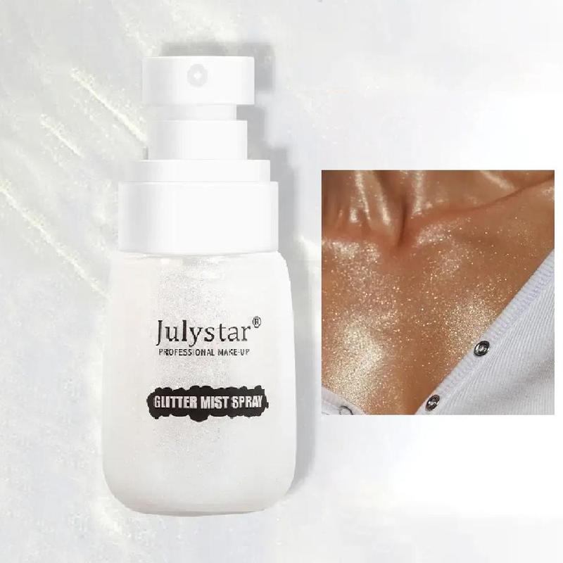 50ml Long Lasting Highlighter Spray, Shimmering Highlighter for Face & Body, Makeup Product