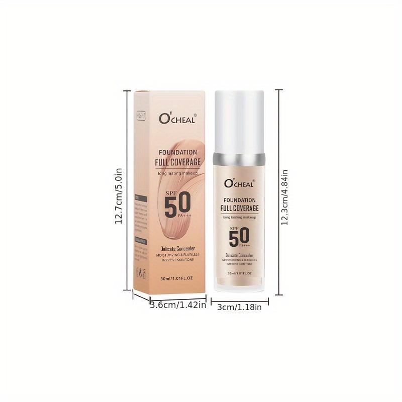 Long-lasting Liquid Foundation, Moisturizing Concealer, Full Coverage Makeup Cream, Makeup Product