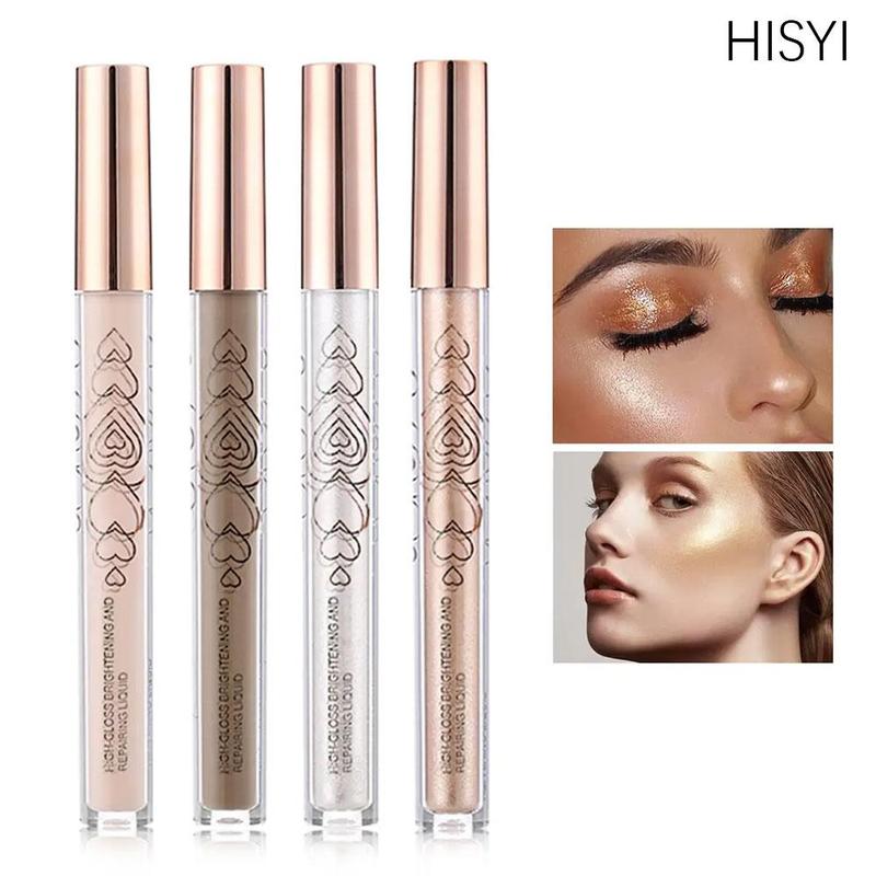 Long Lasting Liquid Highlighter Stick, Shimmering Highlighter For Face & Body, Facial Makeup Product For Women & Girls, Bronzing Drops Skincare Cosmetic