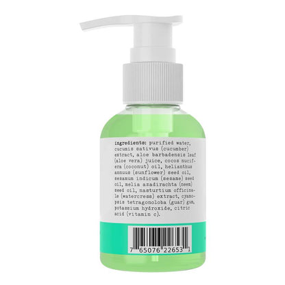 Sapo All Natural Cucumber Facial Wash with Aloe, Coconut Oil and Vitamin C - A Gentle, Moisturizing and Hydrating Facial Cleanser for Dry, Normal and Sensitive Skin - Soothing, Nourishing and Rejuvenating - A Must for Your Skincare Routine