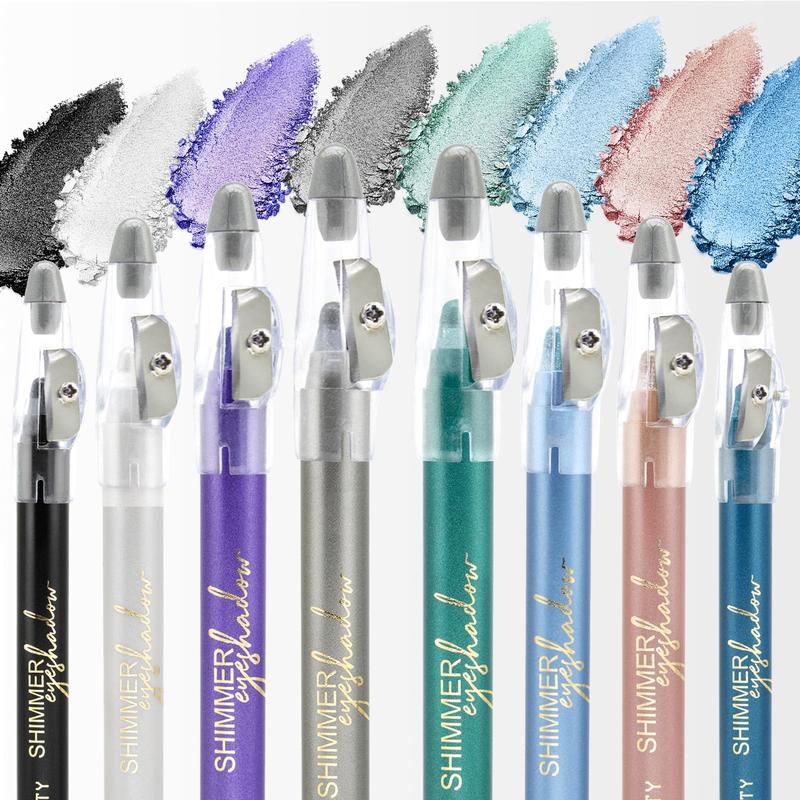 Glitter Waterproof?Eyeshadows, 8pcs Shimmering Highlighting Liquid Eyeshadow Sticks For Crystal Makeup