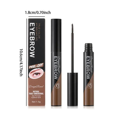 Peel-off Eyebrow Dyeing Gel, 1 Count Waterproof Long Lasting Eyebrow Tinted Gel, Eyebrow Makeup Product For Beginners