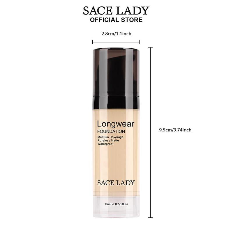 Long-lasting Medium Coverage Foundation (1 Piece), Lightweight Foundation, Moisturizing Foundation, Full Coverage Flawless Makeup Cream, Lightweight Concealer Foundation, Makeup Product