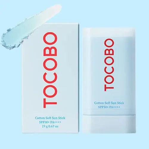 TOCOBO Cotton Soft Sun Stick SPF50 PA++++, 19g, Korean Sunscreen Facial Skincare Comfort Skin Repair