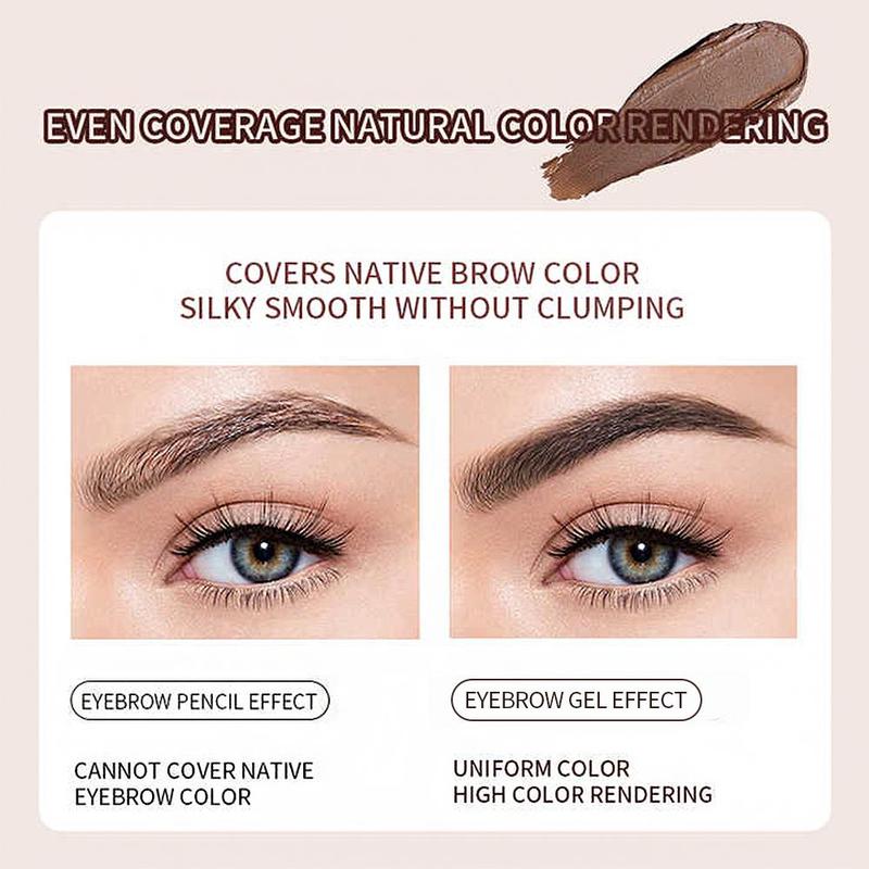 2 Color Eyebrow Cream, Natural Eyebrow Pomade, Smudge Proof Eye Brow Cream, Long Lasting Eye Brow Styling Product