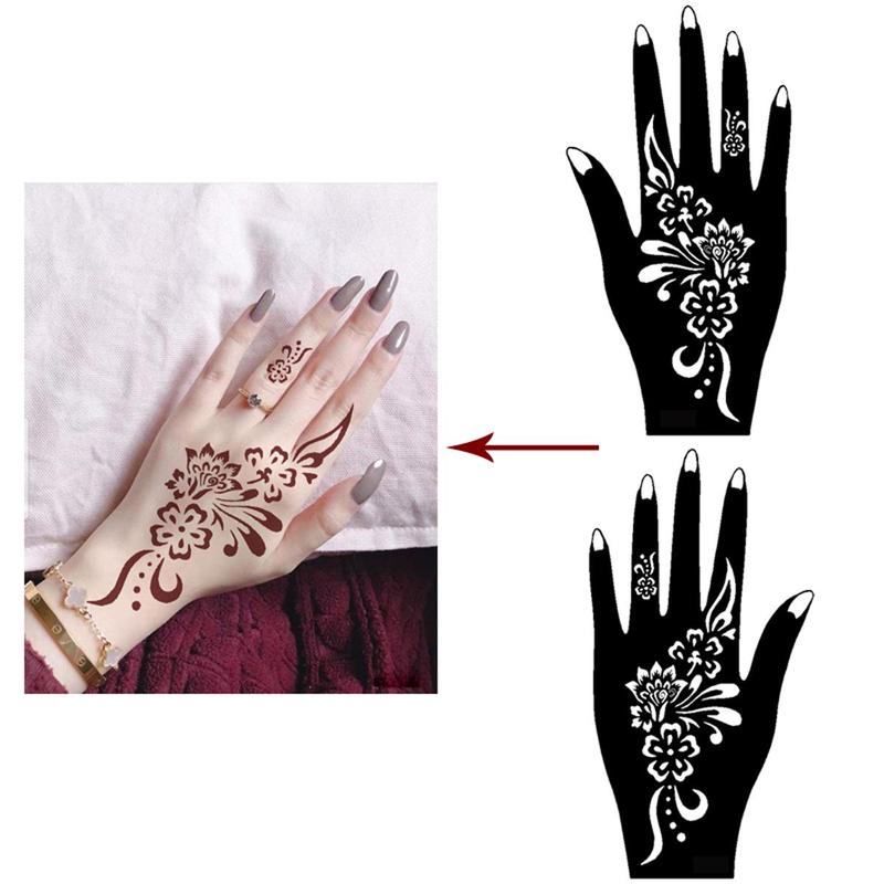 Mixed Pattern Tattoo Stencil, 22pcs/set Creative Henna Stencil, Henna Tattoo Stencils for Women & Girls, Body Art Stencils for Festival, Fake Tattoos Custom, Back to School