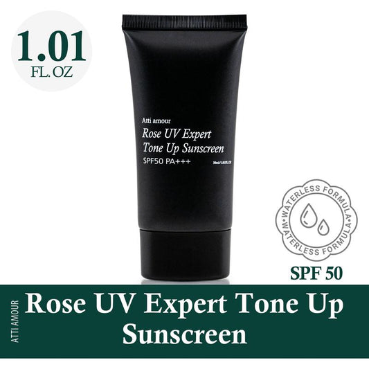 Rose U V Expert T O N E Up S u n s c r e e n, 1000 Roses, SPF 50 Mineral S u n s c r e e n , Skin Barrier Defense, Gentle & Soothing, for Sensitive Skin