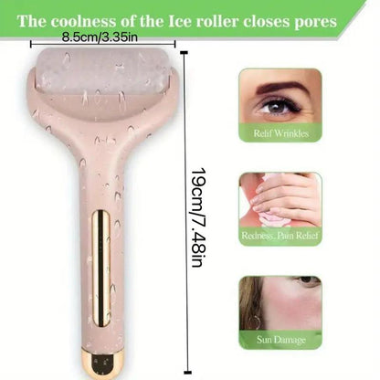 Ice Roller Face Massager, Face Massage Tool, Face Scrubber, Facial Skin Care Tool for Women & Men