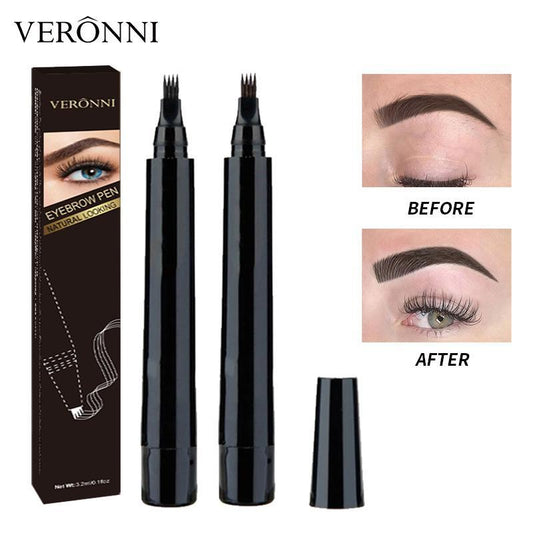 Waterproof Liquid Eyebrow Pen, 1 Count Long Lasting Eyebrow Liquid Pen, Sweat Proof High Pigmented Brow Pen, Makeup Tool Easy to Apply