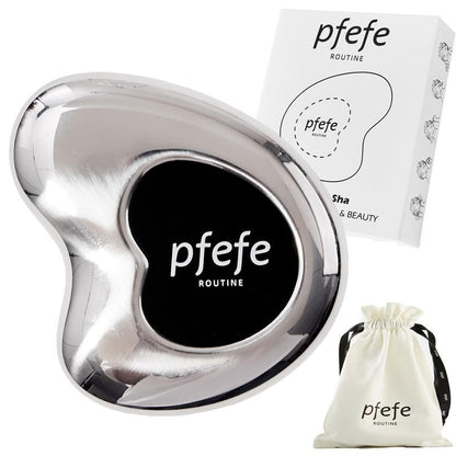 Comfort Skincare Pfefe Cryo Guasha Stainless Steel with Silicone Handle for Face Puffiness, Summer Gifts, Dark Circles, Summer Skincare, Body Care Products