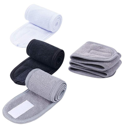 Reusable Face Towel Set, 3pcs?Soft Absorbent Facial Towels, Facial Cleansing Towels, Spa Headbands For Face & Body Washing, Yoga, Sports