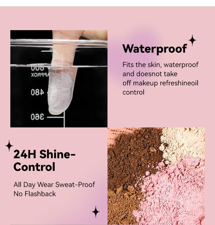 [New Store Limited Time Event]Diamond Glow Powder Instant Beauty  Staggering Beauty Beauty Kits Oil Control Loose Powder Water Proof Long-lasting Valentine's Day gift