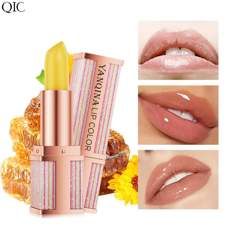 Glitter Lipstick (1 Piece), Magic Temperature Color Changing Lip Gloss, Hydrating Lip Balm, Suitable for All Occasions Lip Makeup