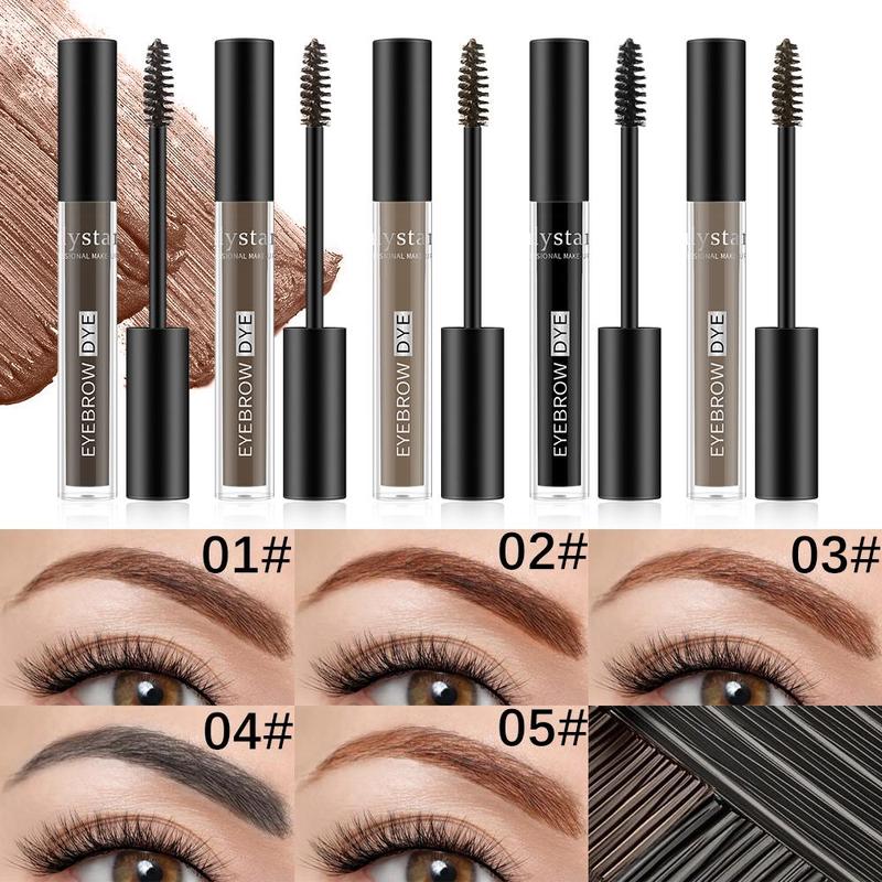 Eyebrow Gel with Double Head Brush, 1 Count Eyebrow Pomade Cream, Waterproof Long Lasting Eyebrow Styling Cream, Smudge Proof Eye Brow Coloring Styling Cream, Eyebrow Makeup Products