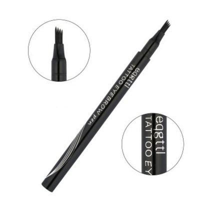 4 Fork Eyebrow Pencil, 1 Count Waterproof Long Lasting Eyebrow Pen, Brow Styling Shading & Filling Pencil