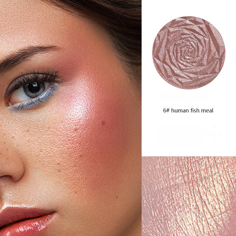 Long-lasting Glitter Highlighter Makeup Palette, Highlighter Palette Bronzer Palette, Pearlescent Highlighter Makeup Palette