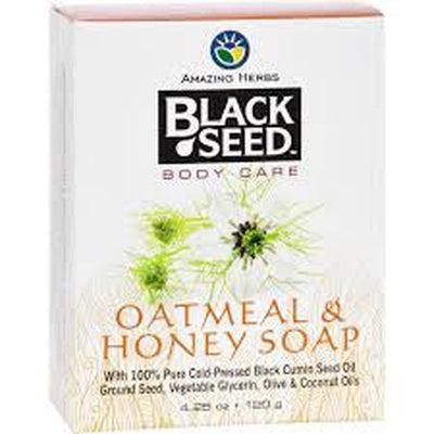 AMAZING HERBS Black Seed Oatmeal & Honey Soap 4.25 OZ