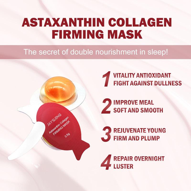 Firming Sleeping Mask, 5pcs/box Egg-shaped Face Mask, Pore Shrinking Night Cream For Women