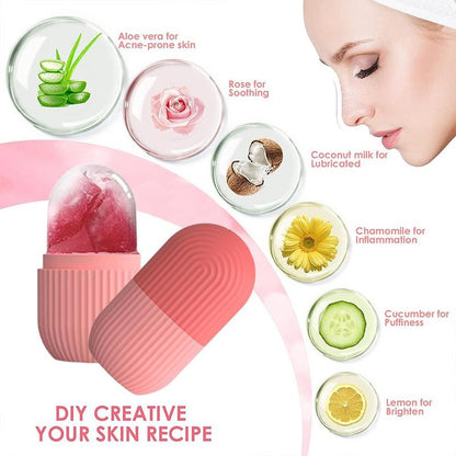 Lightweight Summer Ice Face Roller, Daily Multi-purpose Comfort Facial Ice Roller, Face Massager Gua Sha Mold, Ice Compress Ice Tool for Face Eyes, Cruel Summer, Ice Roller For Face