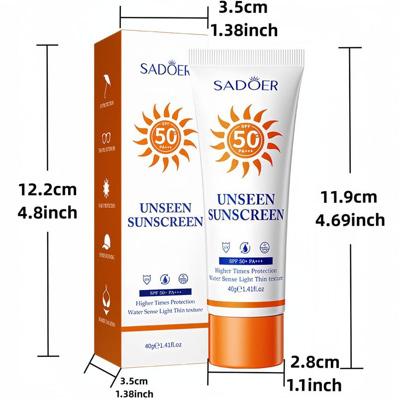 Sunscreen (1 Piece), SPF50+ PA+++ Waterproof Sunscreen, Moisturizing Sunscreen, Long Lasting Sunscreen, Face Sunscreen, Facial Sunscreen, Hydrating Sunscreen, Suitable for All Skins