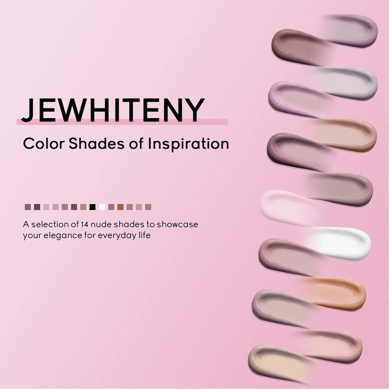 JEWHITENY Poly Extension Gel for Nail, 28 Colors Poly Gel Nail Kit With Nail Lamp Slip Solution Builder Nail Gel Trendy Nail Art Design Nail Extension Gel All In One Nail Kit Easy DIY at Home