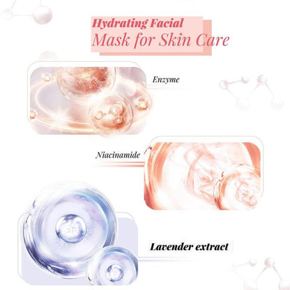 3pcs Moisturizing Nourishing Facial Mask, Hyaluronic Acid Face Mask, Pore Invisible Mask, Skin Care Product For Women