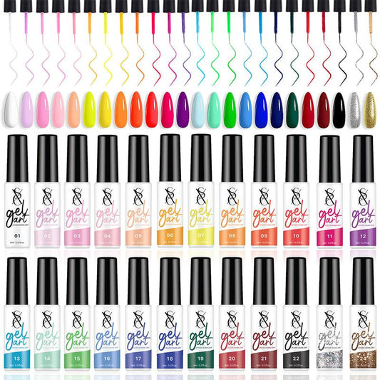 SXC Cosmetics 24 Colors Nail Art Dream Liners Pro Series