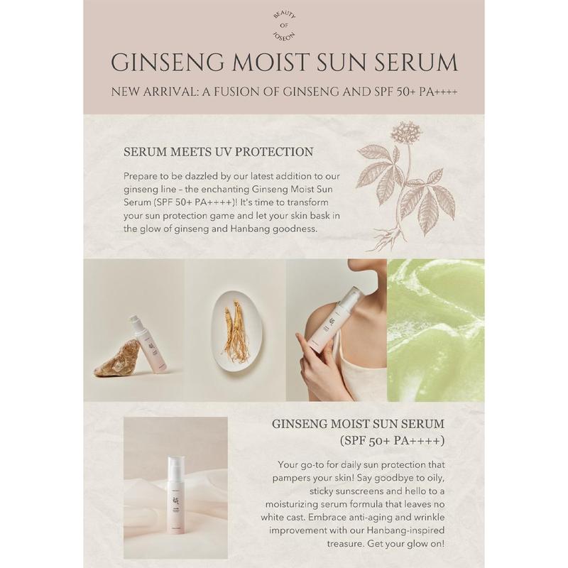 Beauty of Joseon - Ginseng Moist Sun Serum SPF50+/PA++++ 50ml