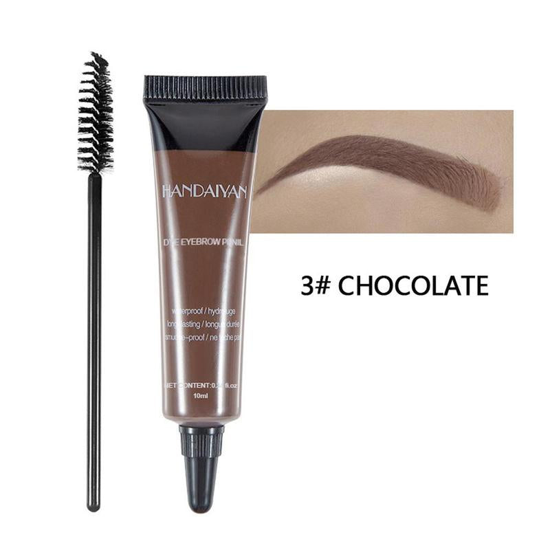 Waterproof Eyebrow Dye Set, 3 Counts Long Lasting Eyebrow Tint, Brow Tint Gel, Eye Brow Makeup Tool, Makeup Accessories