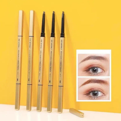 Double Sided Waterproof Eyebrow Pen & Brush (1 Piece), Long Lasting Eyebrow Pencil, Brow Shading & Filling Tool