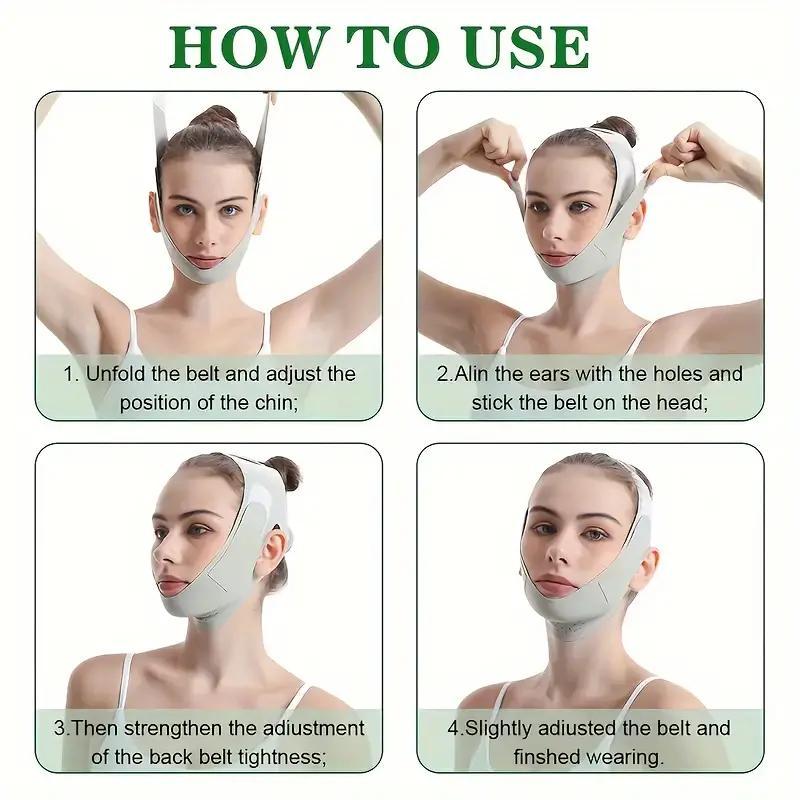 V-shaped Face Lifting Bandage, Breathable Face Skincare Belt, Face Lifting Mask for Women, Facial Skin Care Tool