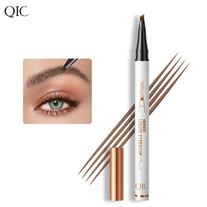 4 Claws Liquid Eyebrow Pencil, Long Lasting Eyebrow Styling Brush, Eye Brow Makeup Accessories