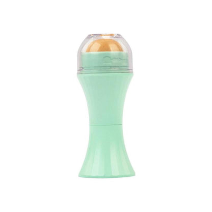 1 Piece Oil Absorbing Face Roller, Portable Facial Oil-Absorbing Massaging Volcanic Rolling Ball Stick, Oily Skin Control