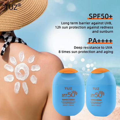 Moisturizing Face SPF50+ Lotion, Long-lasting Sweat And Water Resistance Sun Care Lotion, Lightweight Sunscreen, For All Skin Types And Skin Tones