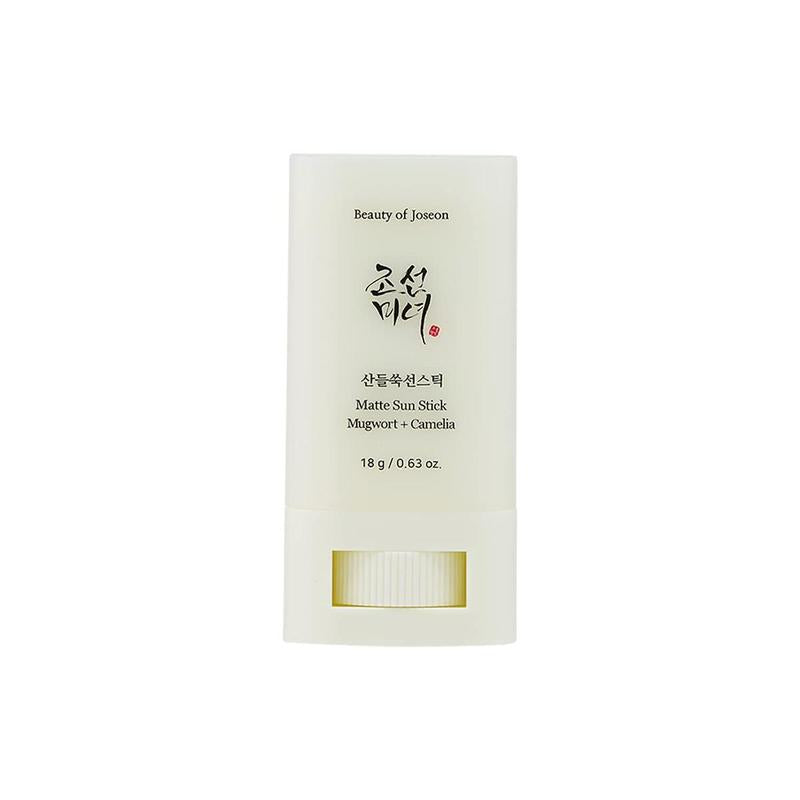 Beauty of Joseon Matte Sun Stick Mugwort + Camellia 18ml, SPF Protection, Shine-Free Finish, Lightweight and Non-Greasy, Soothing and Calming, Easy Application, Korean Skincare, Daily Sun Protection