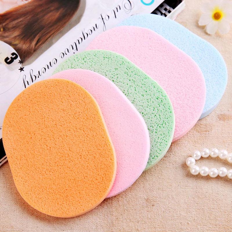 Random Color Thicken Soft Facial Cleaning Sponge, 1 Count Reusable Makeup Remover Facial Cleaning Puffs, Face Washing and Skin Cleansing Pads, Facial Skin Care Puff