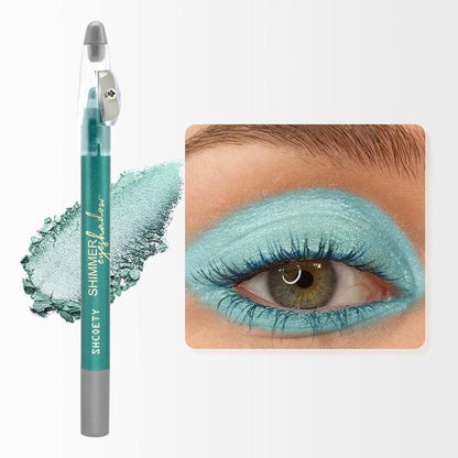 Long Lasting Highlighter Eyeshadow Pen, Shimmering Eye Shadow Pen, Glittering Highlighting Pen, Long Lasting Sweat-proof Eyeliner Pen, Eye Brightening Make up Stick, High-gloss Eyeshadow Pen