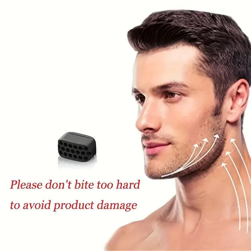 Muscle Jawline Exerciser, 1 Count?Bite Muscle Ball, Silicone Jaw Trainer, Face Muscle Shaping Ball for Reducing Double Chin