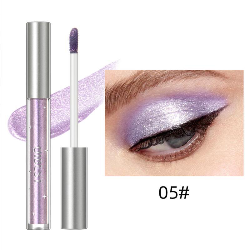 Glitter Liquid Eyeshadow, Long Lasting Sparkling Metallic High Pigmented Eye Shadow Stick, Single Color Brightening Makeup Stick for Eye Makeup