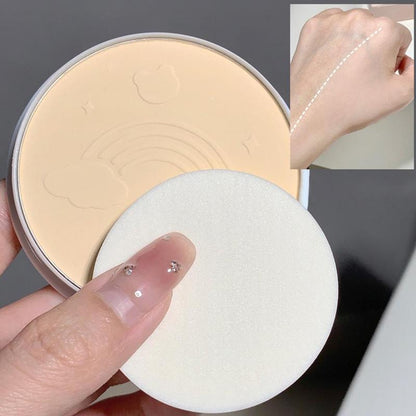 Brightening Matte Powder, 1 Count Oil Control Pressed Powder, Makeup Setting Powder Compact Powder, Matte Concealer Powder,?Cosmetic Gift for Women and Girls