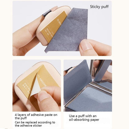 Portable Oil-Absorbing Paper, Oil-Control Facial Puff, Facial Cleaning Pads