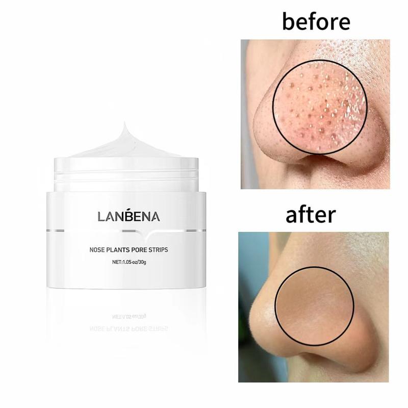 Best Seller LANBENA Black Head Remover and Strips for Nose Face & Chin, Deep Cleansing Purifing Exfoliating Mask with 60 sheets, Clean Hydrate and Comfort Skin, Professional Purifying Nose Blackhead Products, Perfect Gift for Women and Men