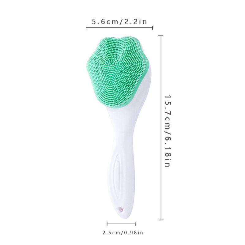 Silicone Facial Cleansing Brush, 1 Count Face Scrubber, Face Wash Brush, Face Cleaning Brush with Soft Bristles for Skin Care, Face Massage Brush, Facial Pore Cleaning Brush