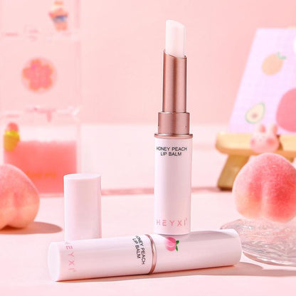 Hydrating Peach Lip Balm, Moisturizing Long-lasting Lip Stick, Temperature Color Changing Lip Balm, Lip Care Moisture Product for Women